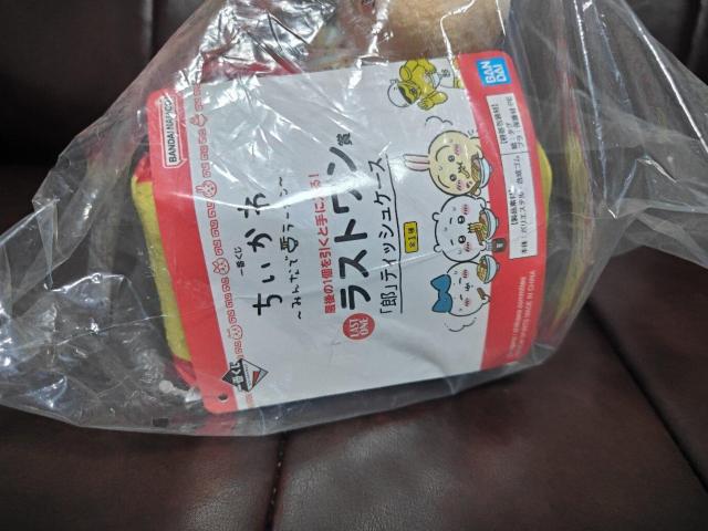 一番くじ ちいかわみんなでラーメン ラストワン賞 ティッシュケース ハチワレ うさぎ < アニメ/コミック/キャラクター 一番くじ ちいかわみんなでラーメン ラストワン賞 ティッシュケース ハチワレ うさぎ < アニメ/コミック/キャラクターの