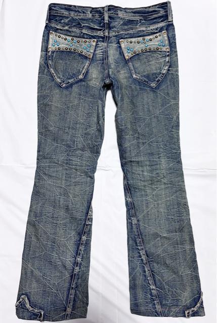 美品 semantic design セマンティックデザイン スタッズ 加工 ブーツカット デニム L ロック y2k V系お兄系 < 男性ファッション 美品 semantic design セマンティックデザイン スタッズ 加工 ブーツカット デニム L ロック y2k V系お兄系 < 男性ファッションの