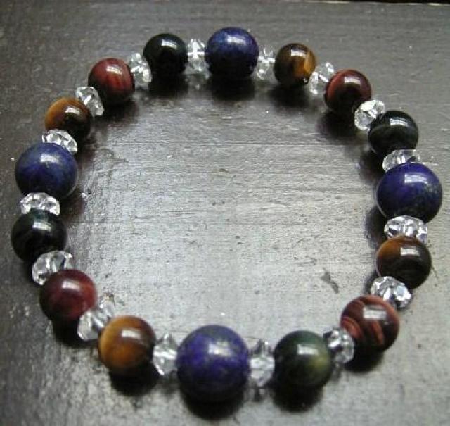 ラピスラズリxタイガーアイxレッドタイガーアイxホークアイ < 女性アクセサリー/時計 ラピスラズリxタイガーアイxレッドタイガーアイxホークアイ < 女性アクセサリー/時計の