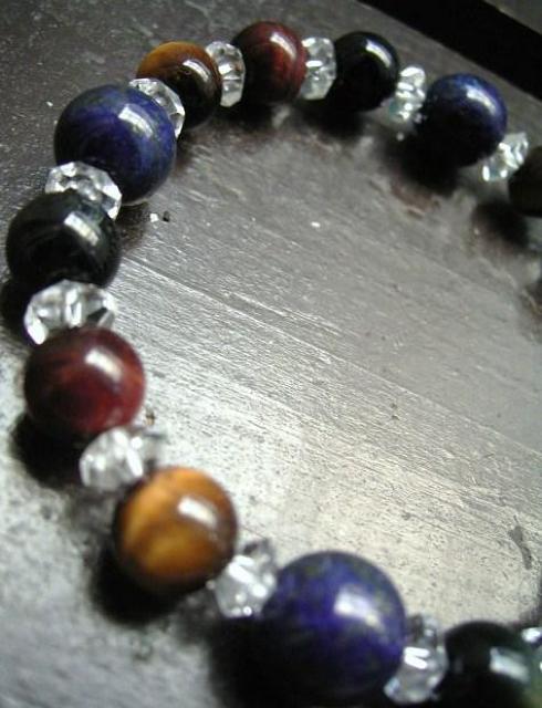 ラピスラズリxタイガーアイxレッドタイガーアイxホークアイ < 女性アクセサリー/時計 ラピスラズリxタイガーアイxレッドタイガーアイxホークアイ < 女性アクセサリー/時計の