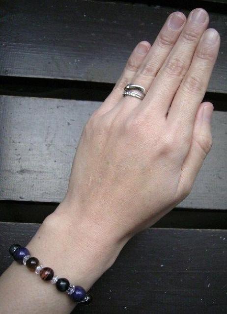 ラピスラズリxタイガーアイxレッドタイガーアイxホークアイ < 女性アクセサリー/時計 ラピスラズリxタイガーアイxレッドタイガーアイxホークアイ < 女性アクセサリー/時計の