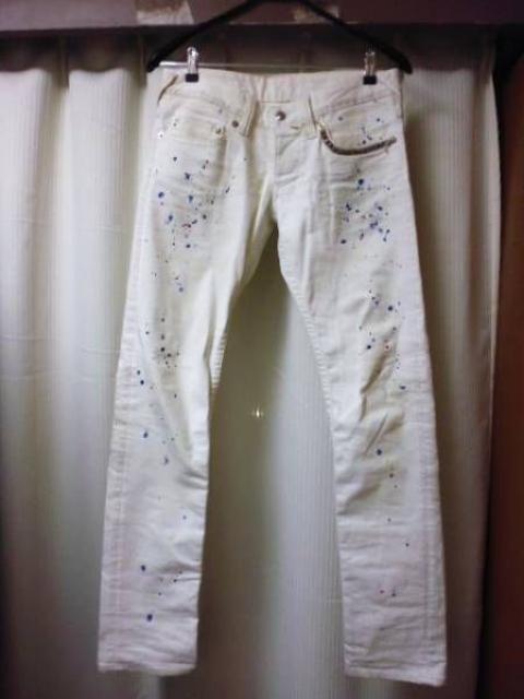 フランシストモークス ペンキ スタッズ ホワイト デニム3 < ブランド フランシストモークス ペンキ スタッズ ホワイト デニム3 < ブランドの