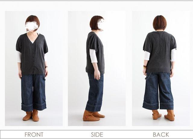 gem closet軽やか春ニット素材ドルマンゆるシルエット横広カーデ チャコール Fサイズ  綿100% < 女性ファッション  gem closet軽やか春ニット素材ドルマンゆるシルエット横広カーデ チャコール Fサイズ  綿100% < 女性ファッションの