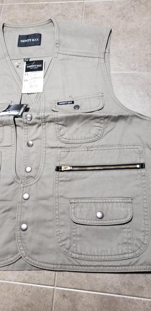 送料込★インフィニティ【2309.64モカ】アーミーベスト.LL < 男性ファッション  送料込★インフィニティ【2309.64モカ】アーミーベスト.LL < 男性ファッションの