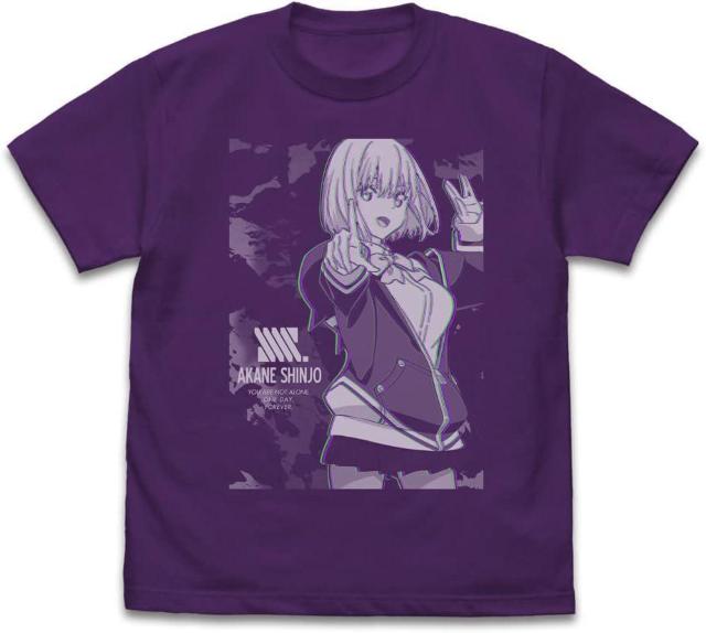 コスパ SSSS.GRIDMAN 新条アカネ エフェクトビジュアルTシャツ PURPLE Sサイズ グリッドマン < アニメ/コミック/キャラクター  コスパ SSSS.GRIDMAN 新条アカネ エフェクトビジュアルTシャツ PURPLE Sサイズ グリッドマン  < アニメ/コミック/キャラクターの