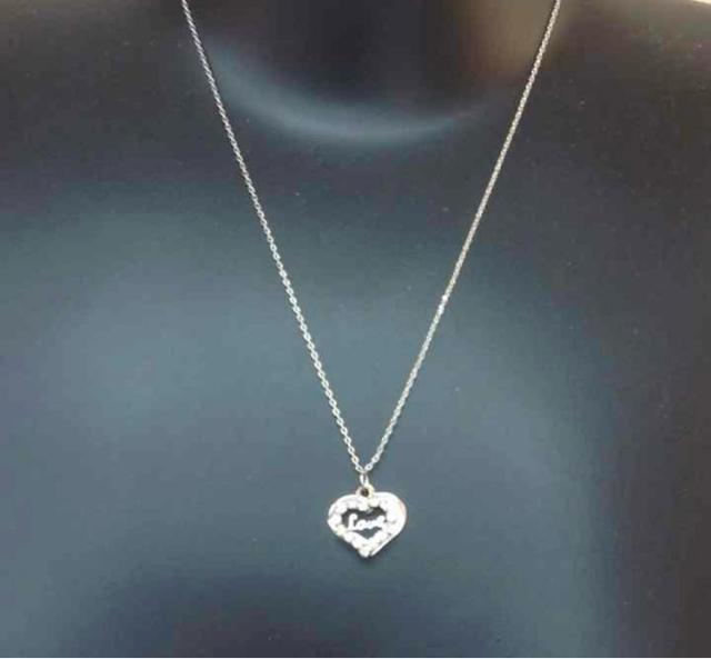 ダブルオープンハートLOVEネックレス < 女性アクセサリー/時計  ダブルオープンハートLOVEネックレス < 女性アクセサリー/時計の