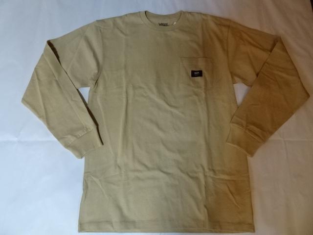 バンズ【VANS】 ロゴマーク 胸ポケット付 厚手生地 ロングTシャツUS M < 男性ファッション  バンズ【VANS】 ロゴマーク 胸ポケット付 厚手生地 ロングTシャツUS M  < 男性ファッションの
