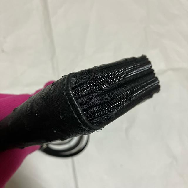 【ノーブランド扱い】【オーストリッチ】 レザー / Wジップ 長財布 ショルダー < 女性ファッション 【ノーブランド扱い】【オーストリッチ】 レザー / Wジップ 長財布 ショルダー < 女性ファッションの
