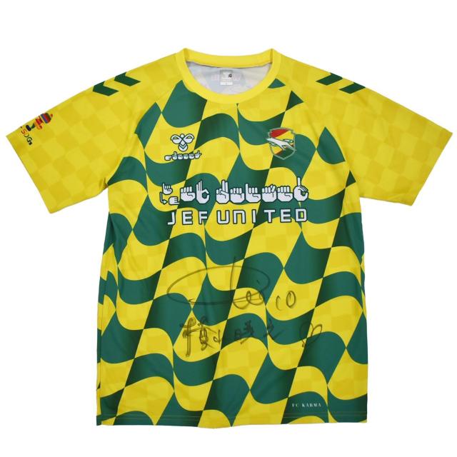 #10 横山 暁之 選手 直筆サイン入り ジェフユナイテッド市原・千葉 手話シャツ < レジャー/スポーツ  #10 横山 暁之 選手 直筆サイン入り ジェフユナイテッド市原・千葉 手話シャツ < レジャー/スポーツの