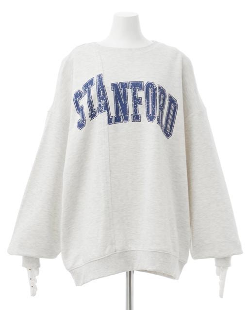 新品 イング★ リメイクロゴスウェットゆったりチュニック < 女性ファッション 新品 イング★ リメイクロゴスウェットゆったりチュニック < 女性ファッションの