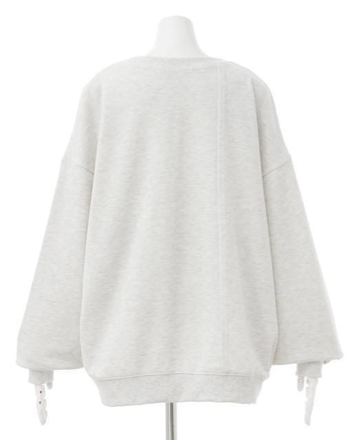 新品 イング★ リメイクロゴスウェットゆったりチュニック < 女性ファッション 新品 イング★ リメイクロゴスウェットゆったりチュニック < 女性ファッションの