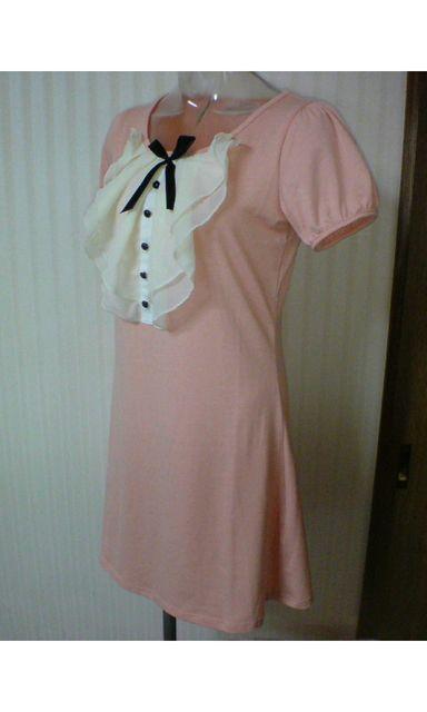 夢展望★胸元フリル ワンピース < ブランド 夢展望★胸元フリル ワンピース < ブランドの