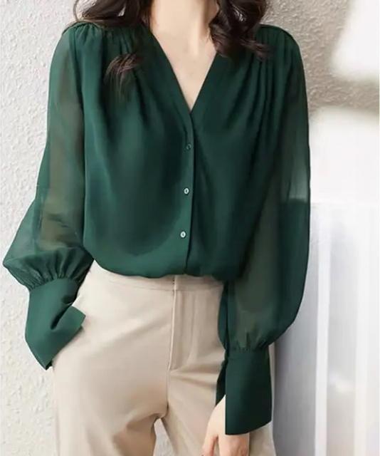 送料無料 新品 シフォンブラウス 通勤シースルートップス < 女性ファッション  送料無料 新品 シフォンブラウス 通勤シースルートップス < 女性ファッションの