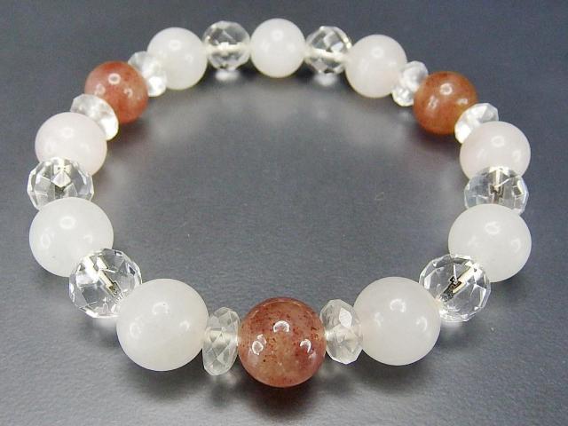 愛と美女性天然石ストロベリークォーツ水晶ローズクォーツ約10mmブレスレット < 女性アクセサリー/時計  愛と美女性天然石ストロベリークォーツ水晶ローズクォーツ約10mmブレスレット < 女性アクセサリー/時計の