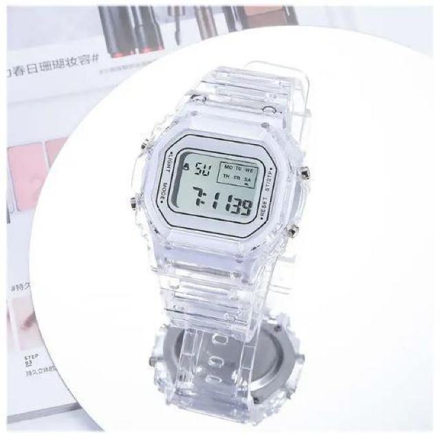 送料無料 未使用品 デジタル腕時計 ウオッチ 白 ホワイト レディース 中学 高校 スポーツ電子時計 50 < 女性アクセサリー/時計  送料無料 未使用品 デジタル腕時計 ウオッチ 白 ホワイト レディース 中学 高校 スポーツ電子時計 50 < 女性アクセサリー/時計の