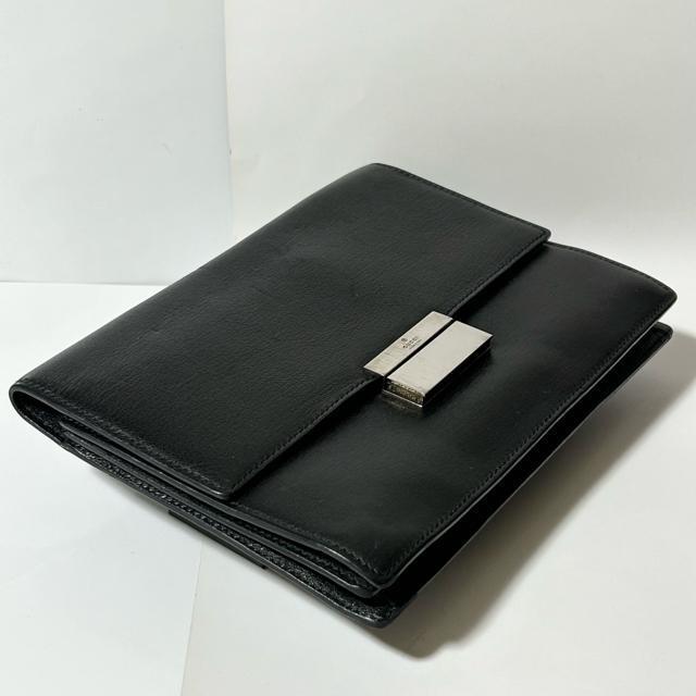 GUCCI �O�b�` 018�E1013�E002122 ���U�[ �Z�J���h�o�b�O �N���b�`�o�b�O �u���b�N �� �u�����h�� 