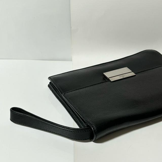 GUCCI �O�b�` 018�E1013�E002122 ���U�[ �Z�J���h�o�b�O �N���b�`�o�b�O �u���b�N �� �u�����h�� 