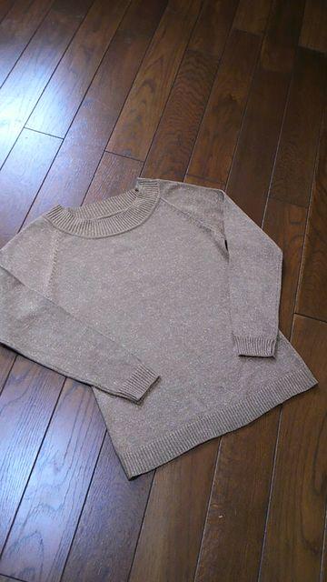 【美品即決】微光沢◆春夏ブロンズ薄手洗練ニットチュニック < 女性ファッション  【美品即決】微光沢◆春夏ブロンズ薄手洗練ニットチュニック < 女性ファッションの