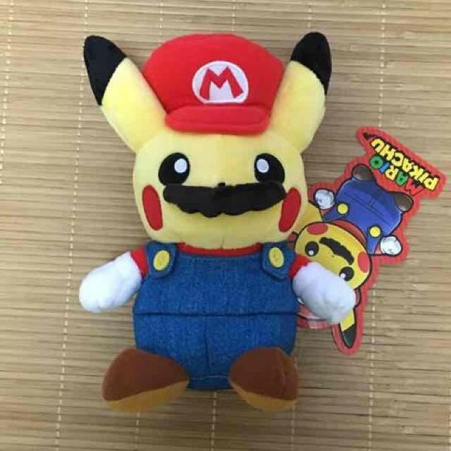 限定・ポケモン×マリオ・マリオピカチュウぬいぐるみ < おもちゃ  限定・ポケモン×マリオ・マリオピカチュウぬいぐるみ  < おもちゃの