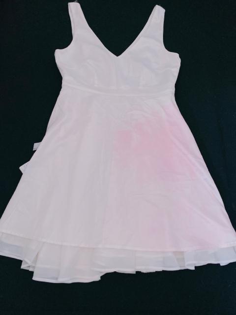 白フレアミニスカートドレスワンピーススライSLYシフォン < ブランド  白フレアミニスカートドレスワンピーススライSLYシフォン < ブランドの