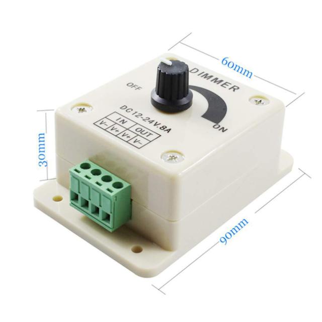 調光器 8A DC12v/24v兼用 明るさ調光 デコトラ シャンデリア < 自動車/バイク 調光器 8A DC12v/24v兼用 明るさ調光 デコトラ シャンデリア < 自動車/バイク