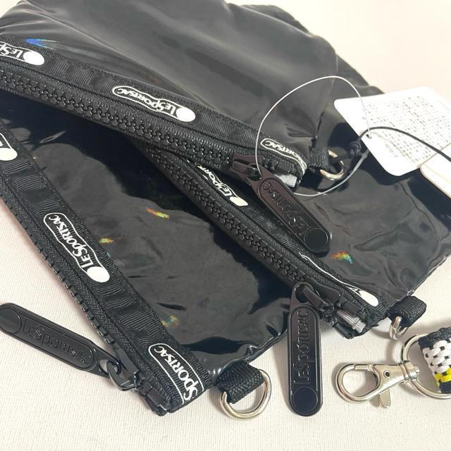 ★新品★LeSportsac レスポートサック ブラック 黒色 ポーチ コスメポーチ 3455 セット 送料無料 < 女性ファッション  ★新品★LeSportsac レスポートサック ブラック 黒色 ポーチ コスメポーチ 3455 セット 送料無料 < 女性ファッションの