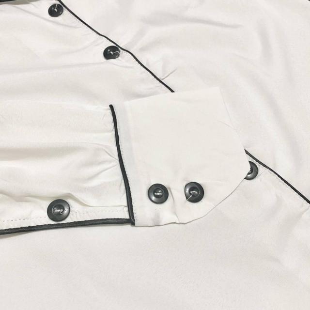 新品 肩出しセクシーなレディース パジャマ サテン 白#M < 女性ファッション  新品 肩出しセクシーなレディース パジャマ サテン 白#M < 女性ファッションの