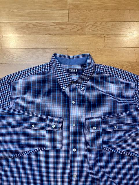 CHAPS ラルフローレン チェック長袖シャツ超大きいsize3XBused美品 < ブランド  CHAPS ラルフローレン チェック長袖シャツ超大きいsize3XBused美品 < ブランドの