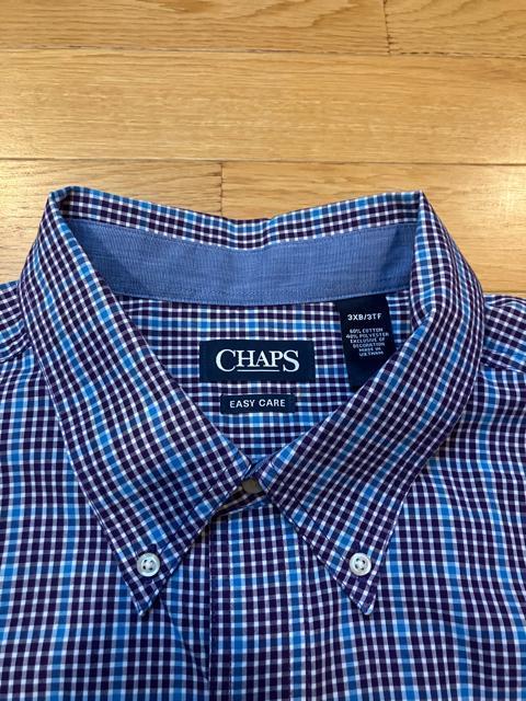 CHAPS ラルフローレン チェック長袖シャツ超大きいsize3XBused美品 < ブランド  CHAPS ラルフローレン チェック長袖シャツ超大きいsize3XBused美品 < ブランドの