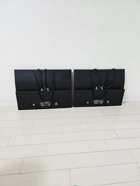 (10) ARMANI EXCHANGE ショップ袋 中 2枚 30.5p×40.5p < ブランド  (10) ARMANI EXCHANGE ショップ袋 中 2枚 30.5p×40.5p < ブランドの