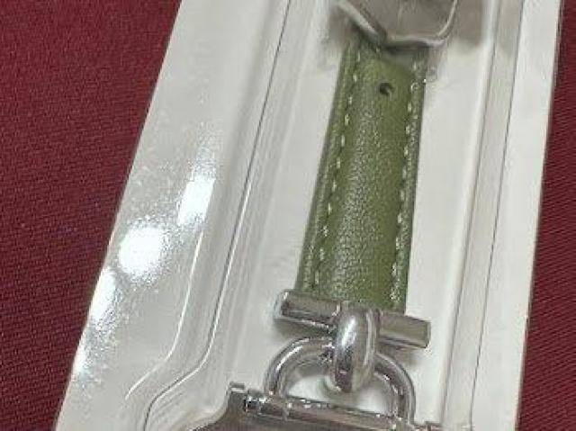 Apple Watch バンド 合皮 42/44/45mm グリーン+シルバー < 女性アクセサリー/時計 Apple Watch バンド 合皮 42/44/45mm グリーン+シルバー < 女性アクセサリー/時計の