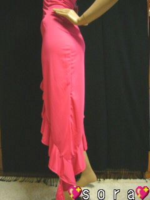 アゲ嬢.小悪魔♪美ライン アシメロングドレス ピンク < 女性ファッション  アゲ嬢.小悪魔♪美ライン アシメロングドレス ピンク < 女性ファッションの