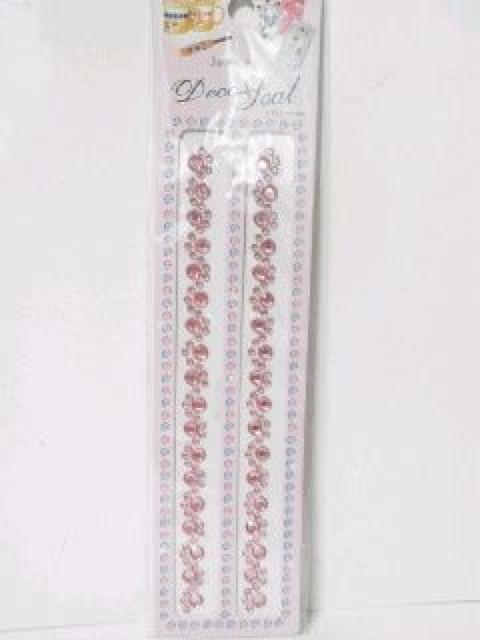 《New》愛車のドレスアップ★JEWELRY・ランダム.ドットライン*ストーン <ピンク> < 自動車/バイク 《New》愛車のドレスアップ★JEWELRY・ランダム.ドットライン*ストーン <ピンク> < 自動車/バイク