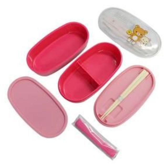 【リラックマ】可愛い♪箸.ベルト付 電子レンジ.食洗機対応 2段ランチボックス < インテリア/ライフ 【リラックマ】可愛い♪箸.ベルト付 電子レンジ.食洗機対応 2段ランチボックス < インテリア/ライフの