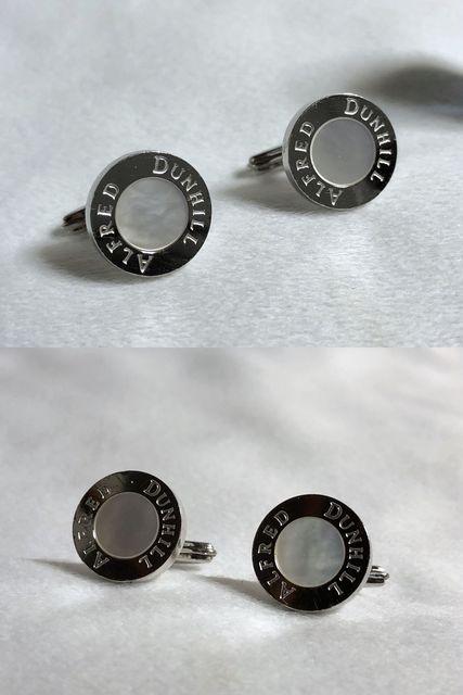正規良 限定! Dunhillダンヒル ホワイトシェル×SV925 ロゴカフス カフリンクス ボタン ビジネス○スーツ < ブランド  正規良 限定! Dunhillダンヒル ホワイトシェル×SV925 ロゴカフス カフリンクス ボタン ビジネス○スーツ < ブランドの