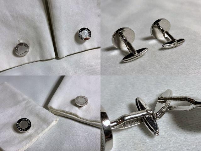 正規良 限定! Dunhillダンヒル ホワイトシェル×SV925 ロゴカフス カフリンクス ボタン ビジネス○スーツ < ブランド  正規良 限定! Dunhillダンヒル ホワイトシェル×SV925 ロゴカフス カフリンクス ボタン ビジネス○スーツ < ブランドの