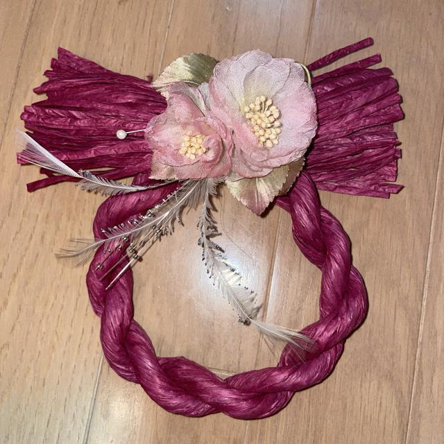 オシャレしめ縄 リース ワインレッド インテリアA < インテリア/ライフ  オシャレしめ縄 リース ワインレッド インテリアA  < インテリア/ライフの