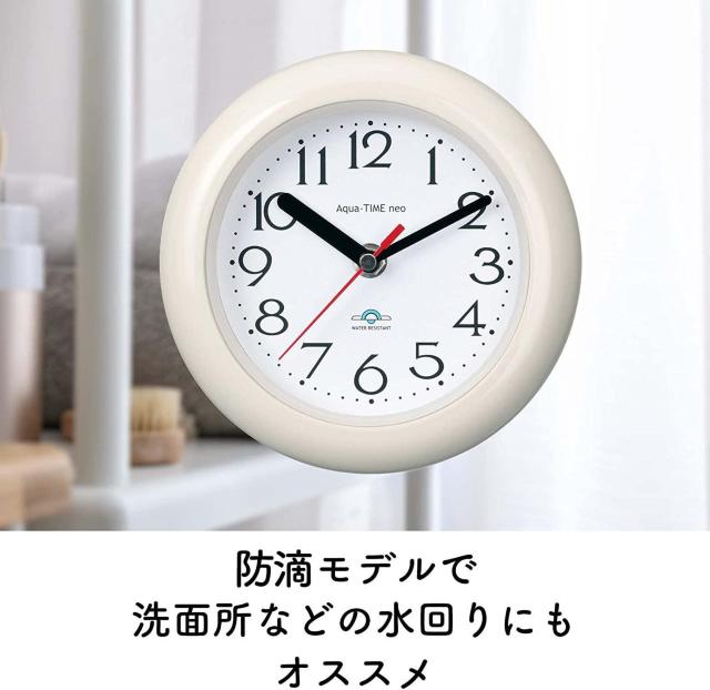 ランデックス 置掛兼用 防滴時計 アクアタイムネオ 新品 < インテリア/ライフ  ランデックス 置掛兼用 防滴時計 アクアタイムネオ 新品 < インテリア/ライフの