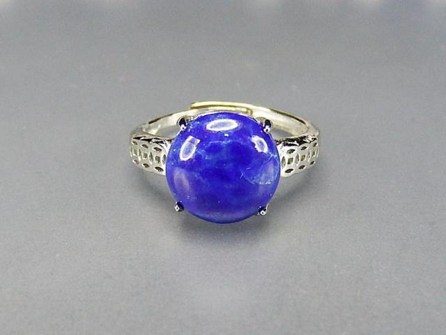 天然ラピスラズリ指輪金銭リングAA天然石約14号804-070a < 女性アクセサリー/時計  天然ラピスラズリ指輪金銭リングAA天然石約14号804-070a  < 女性アクセサリー/時計の