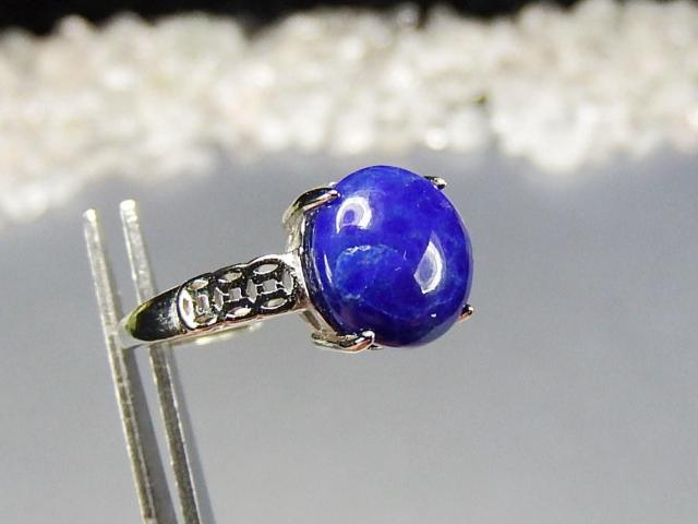 天然ラピスラズリ指輪金銭リングAA天然石約14号804-070a < 女性アクセサリー/時計  天然ラピスラズリ指輪金銭リングAA天然石約14号804-070a < 女性アクセサリー/時計の