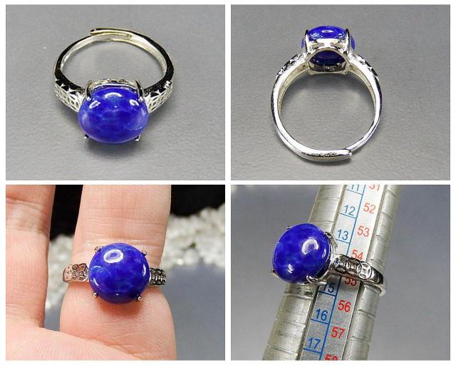 天然ラピスラズリ指輪金銭リングAA天然石約14号804-070a < 女性アクセサリー/時計  天然ラピスラズリ指輪金銭リングAA天然石約14号804-070a < 女性アクセサリー/時計の