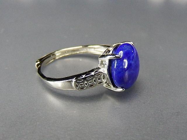 天然ラピスラズリ指輪金銭リングAA天然石約14号804-070a < 女性アクセサリー/時計  天然ラピスラズリ指輪金銭リングAA天然石約14号804-070a < 女性アクセサリー/時計の
