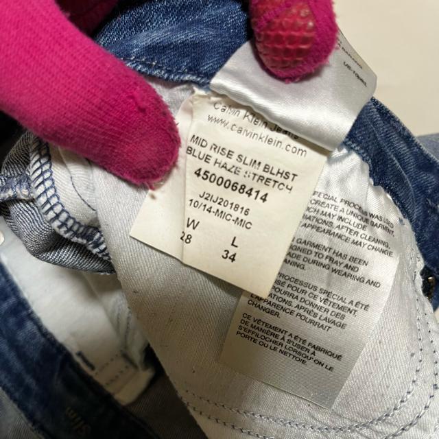 【カルバンクラインジーンズ】 スリム / ストレッチ / スキニーデニム 28 ダメージ加工 ジーンズ < ブランド 【カルバンクラインジーンズ】 スリム / ストレッチ / スキニーデニム 28 ダメージ加工 ジーンズ < ブランドの