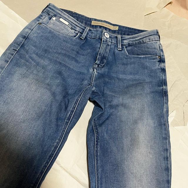 【カルバンクラインジーンズ】 スリム / ストレッチ / スキニーデニム 28 ダメージ加工 ジーンズ < ブランド 【カルバンクラインジーンズ】 スリム / ストレッチ / スキニーデニム 28 ダメージ加工 ジーンズ < ブランドの