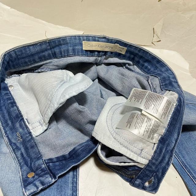【カルバンクラインジーンズ】 スリム / ストレッチ / スキニーデニム 28 ダメージ加工 ジーンズ < ブランド 【カルバンクラインジーンズ】 スリム / ストレッチ / スキニーデニム 28 ダメージ加工 ジーンズ < ブランドの