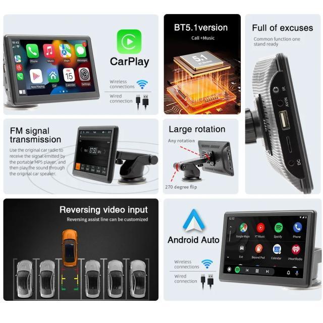 ダッシュボードナビ 使いやすい最新7インチカーナビオンダッシュモニターリモコン付カーナビ Carplay Android Auto < 自動車/バイク ダッシュボードナビ 使いやすい最新7インチカーナビオンダッシュモニターリモコン付カーナビ Carplay Android Auto < 自動車/バイク