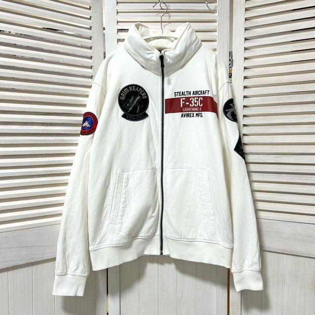 AVIREX アヴィレックス スタンドジップ スウェット VFA-101 L < ブランド AVIREX アヴィレックス スタンドジップ スウェット VFA-101 L < ブランドの