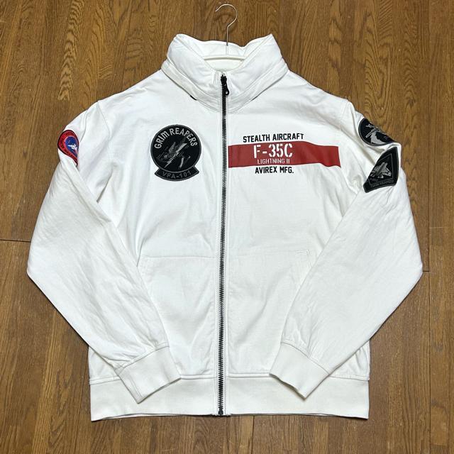 AVIREX アヴィレックス スタンドジップ スウェット VFA-101 L < ブランド AVIREX アヴィレックス スタンドジップ スウェット VFA-101 L < ブランドの