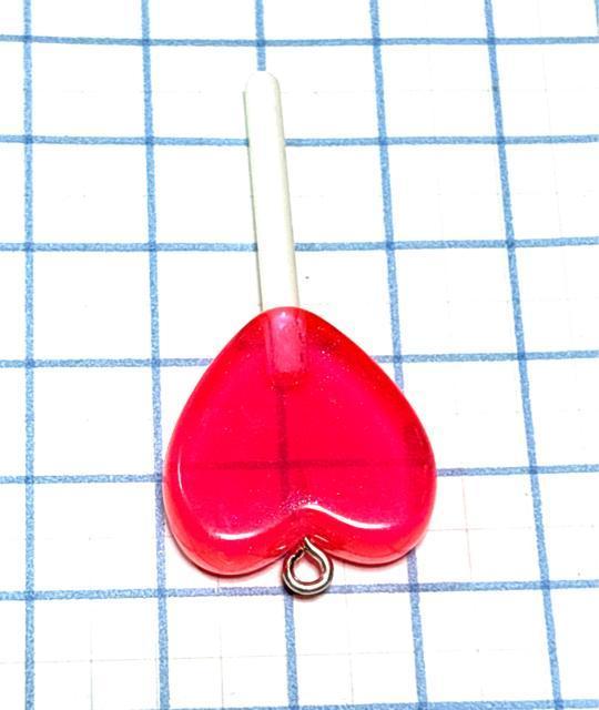 885 ハート型ロリポップ 濃いピンク1個 キャンディ 樹脂チャーム アクセサリーパーツ < ペット/手芸/園芸 885 ハート型ロリポップ 濃いピンク1個 キャンディ 樹脂チャーム アクセサリーパーツ < ペット/手芸/園芸の