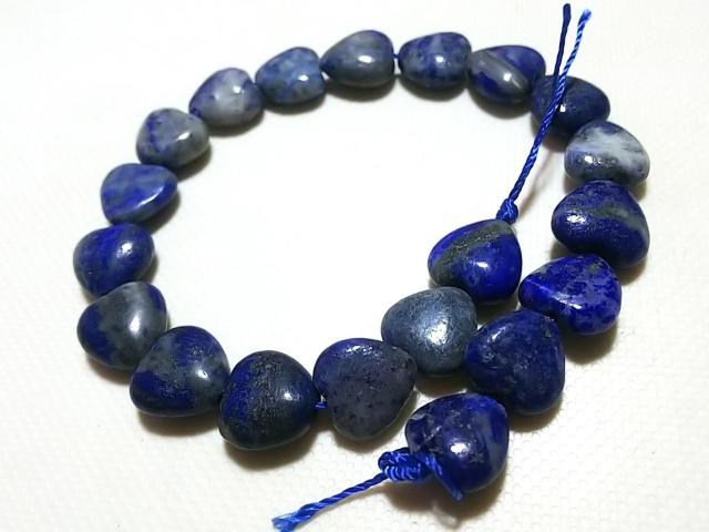 天然石★ラピスラズリ ハート 半連 < 女性アクセサリー/時計 天然石★ラピスラズリ ハート 半連 < 女性アクセサリー/時計の